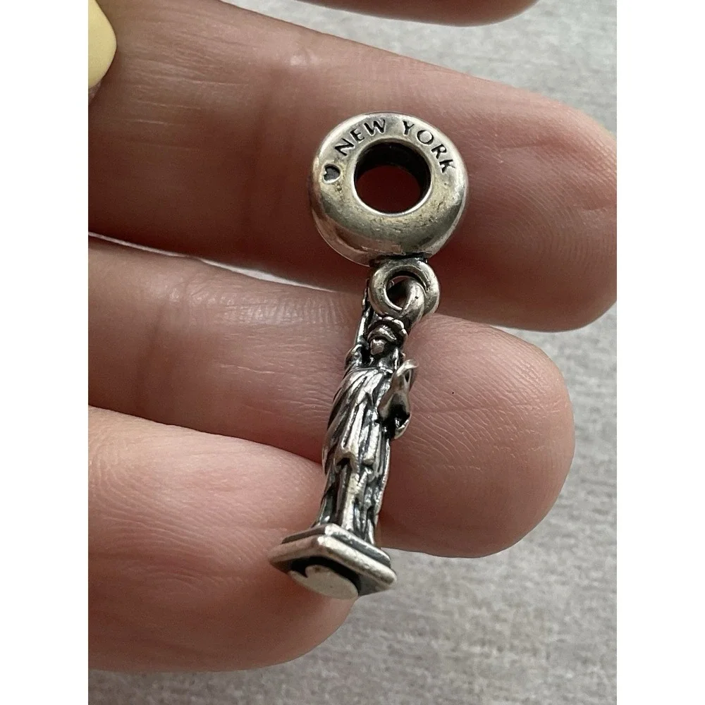 Pandora New York Statue of Liberty Dangle Charm ALE 925 Sterling Silver